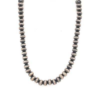 SILVER NAVAJO PEARL NECKLACE NAVAJO-VELLANIA HALEY 22