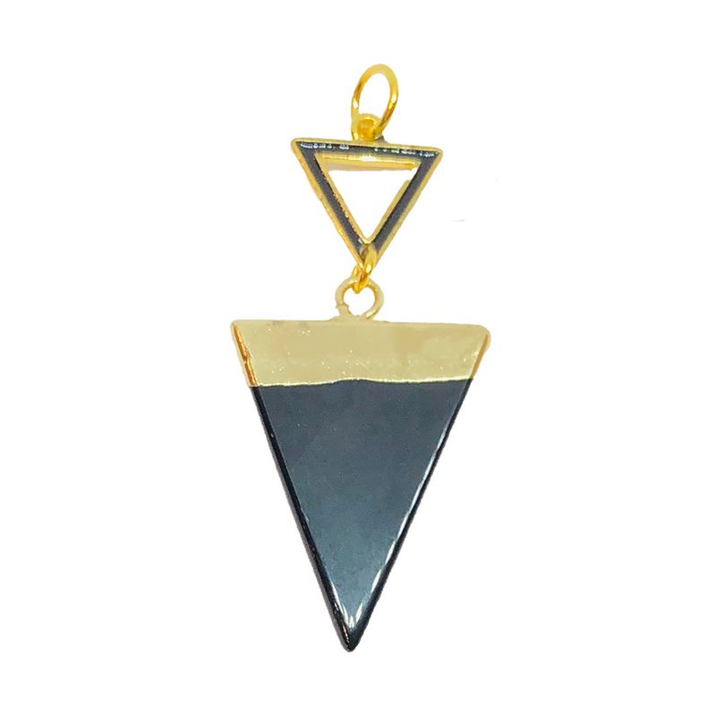 GOLD STAINLESS TRIANGLE PENDANT