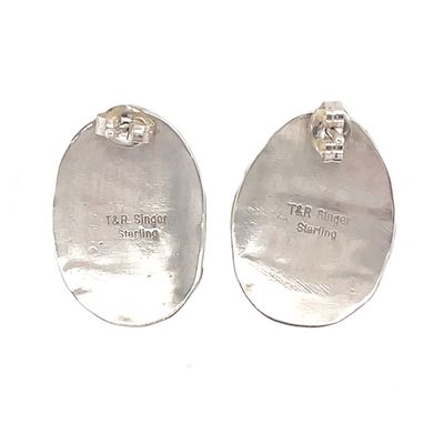 SILVER &amp; GOLD-FILLED EARRINGS NAVAJO - T&amp;R SINGER