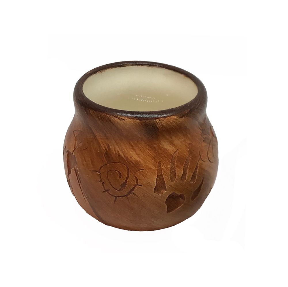 "MINI WARRIOR" Petroglyph Pottery