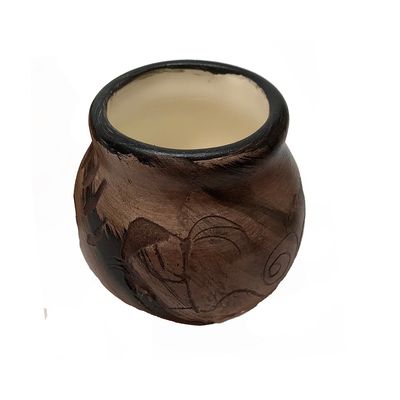 "MINI WARRIOR" Petroglyph Pottery
