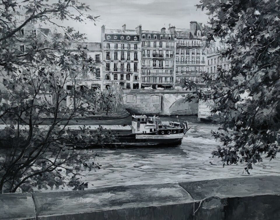 SEINE RIVER, PARIS 36" x 48"