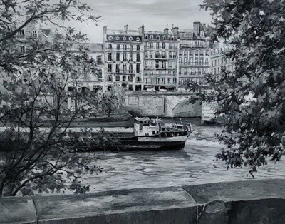 SEINE RIVER, PARIS 36" x 48"