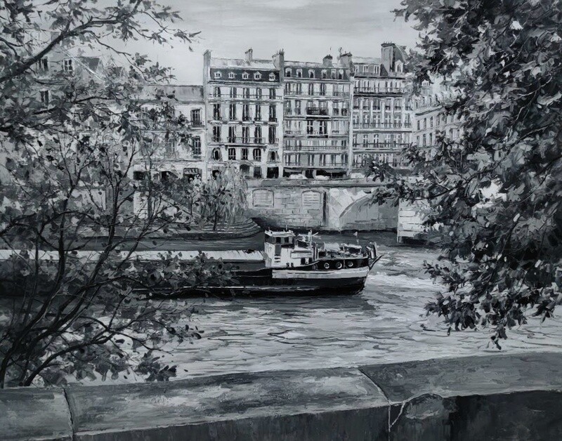 SEINE RIVER, PARIS 36" x 48"