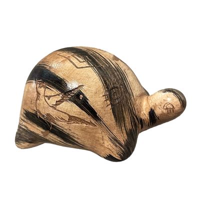 "SMALL TURTLE" Petroglyph Pottery 4.5x3
