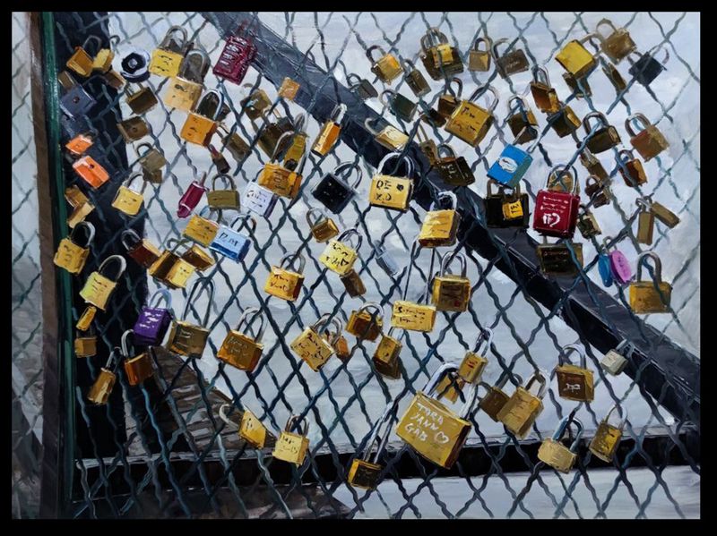 PARIS LOCKS 24" x 36"