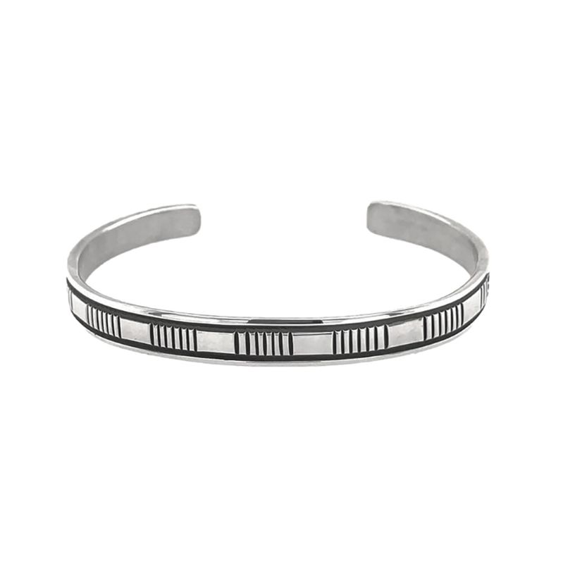 SILVER CUFF BRACELET NAVAJO - BRUCE MORGAN