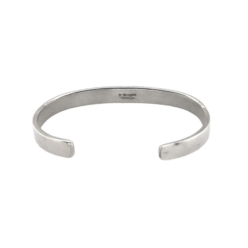 SILVER CUFF BRACELET NAVAJO - BRUCE MORGAN