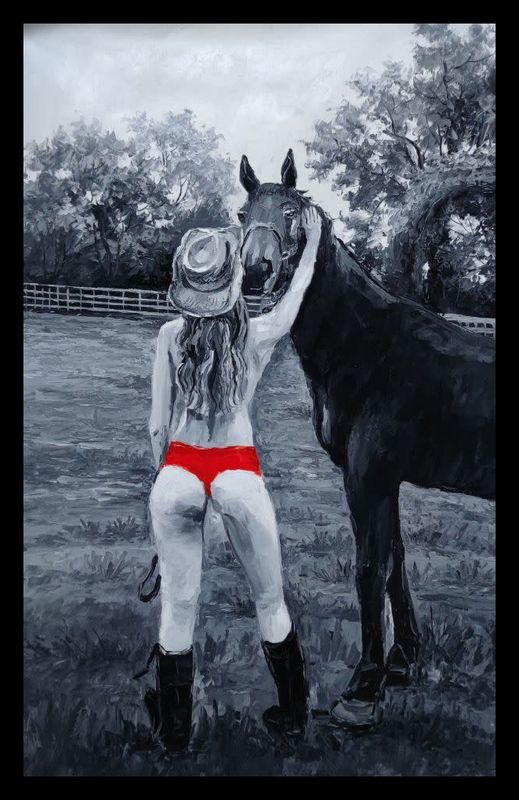 RED HORSE II 36" x 24"