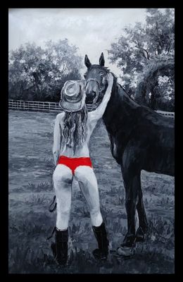 RED HORSE II 36" x 24"