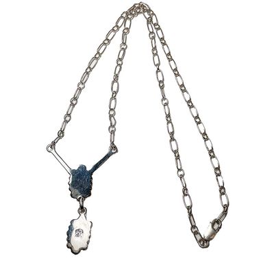 SILVER GARNET NECKLACE NAVAJO - SADIE JIM