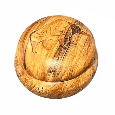 "NAVAJO KEEPER" Petroglyph Pottery 4x3