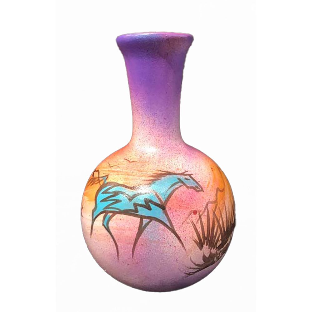 "SW NAVAJO VASE" Painted Pottery 8x5