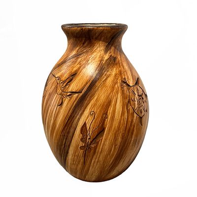 "SHAMAN GATHERING" Petroglyph Pottery 8"x5.5" "SHAMAN GATHERING" Petroglyph Pottery 8"x5.5"