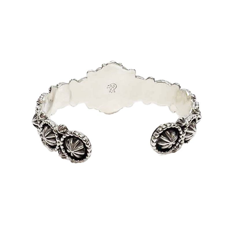 SILVER TURQUOISE CUFF BRACELET NAVAJO - RB