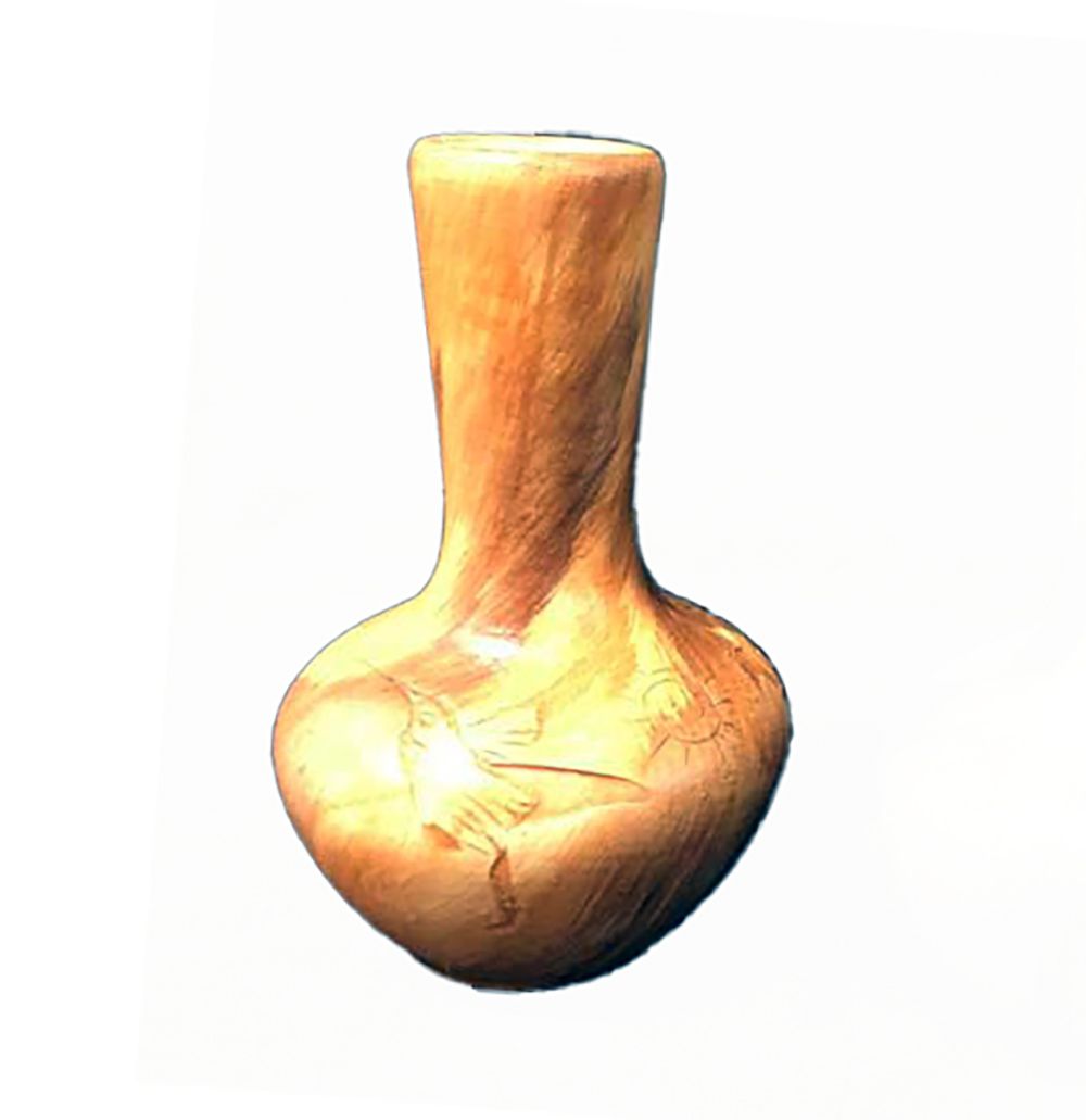 "MINI FLOWER VASE" Petroglyph Pottery 5.5x3.5