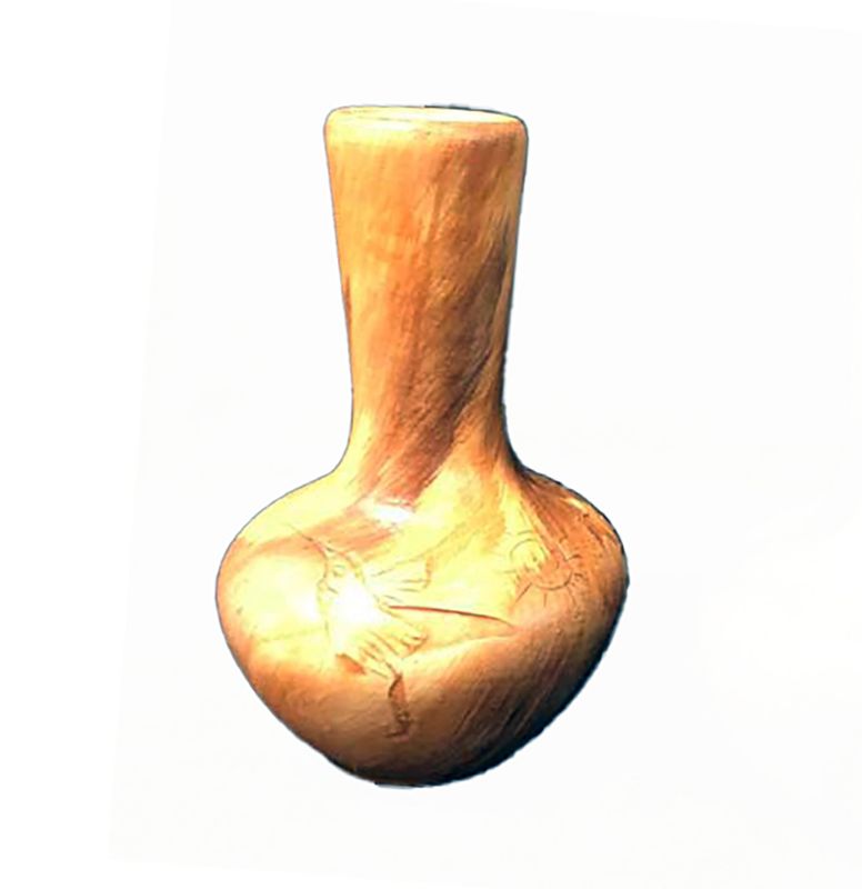 "MINI FLOWER VASE" Petroglyph Pottery 5.5x3.5