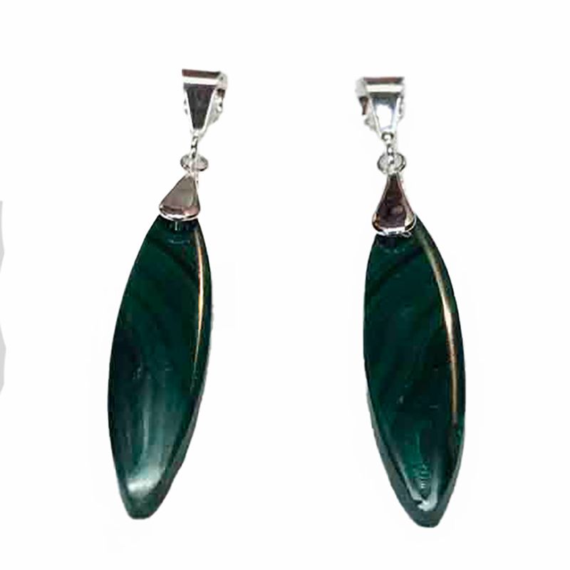 SILVER MALACHITE PENDANT ASP72