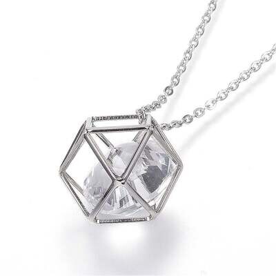 STAINLESS CZ NECKLACE FJN2A STAINLESS CZ NECKLACE FJN2A