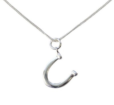 SILVER HORSESHOE NECKLACE