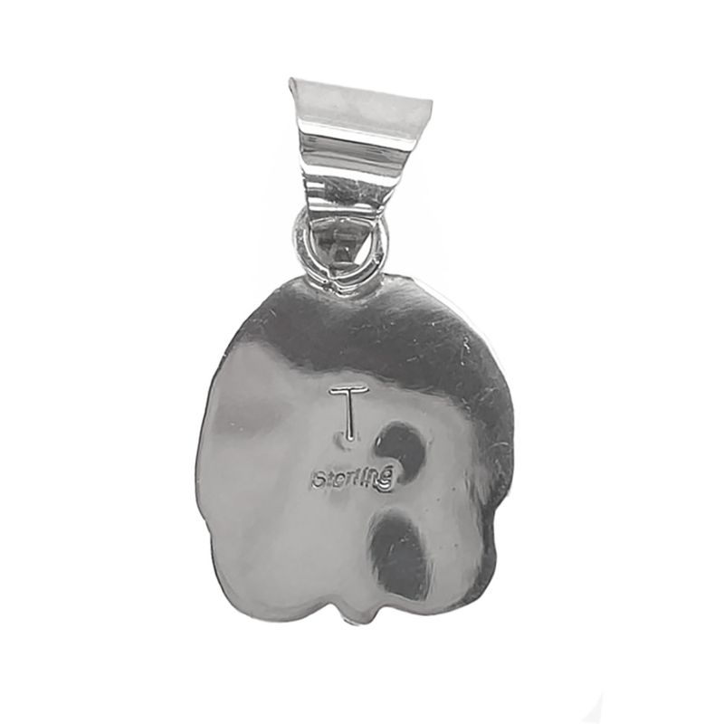 SILVER TURQUOISE PENDANT NAVJAO - TIA LONG