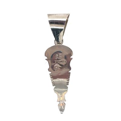 SILVER TURQUOISE PENDANT NAVAJO - STEVE FRANCISCO