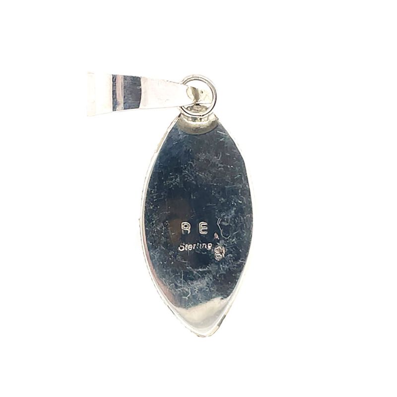 SILVER TURQUOISE PENDANT NAVAJO - BRANDON ETCITY