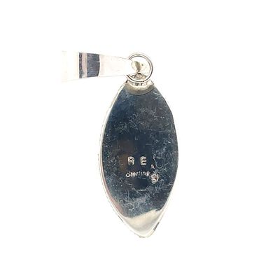 SILVER TURQUOISE PENDANT NAVAJO - BRANDON ETCITY