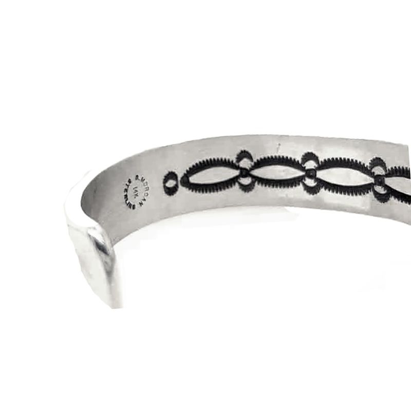 SILVER/14KT GOLD CUFF BRACELET NAVAJO - BRUCE MORGAN