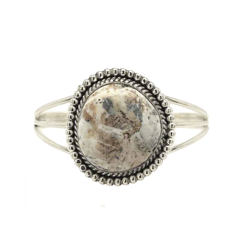 SILVER WILD HORSE CUFF BRACELET NAVAJO-RB