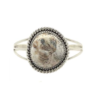 SILVER WILD HORSE CUFF BRACELET NAVAJO-RB