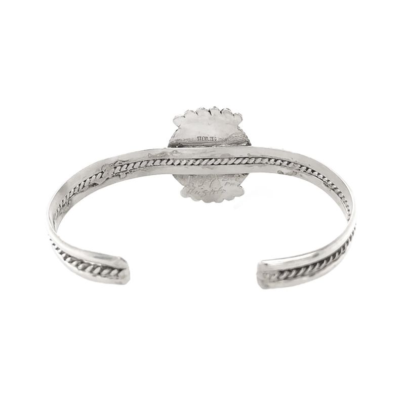 SILVER ONYX CUFF BRACELET  ZUNI-KALANA HUSTITO