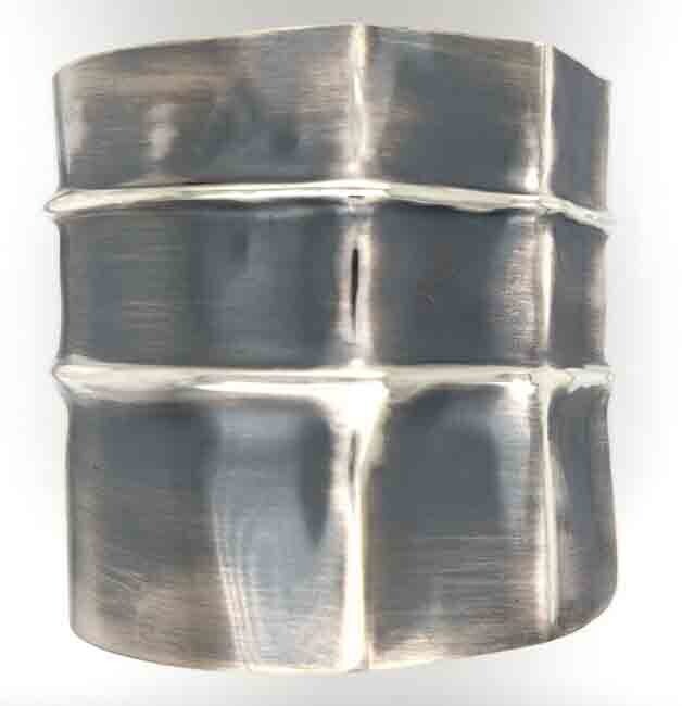 SILVER COLD-FORMED CUFF BRACELET