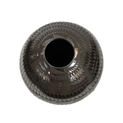 MATA ORTIZ BLACK &amp; GRAPHITE VASE - 8 x 5.25