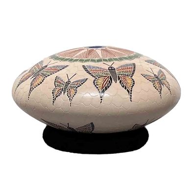 MATA ORTIZ BUTTERFLIES POT - 4.5 x 7