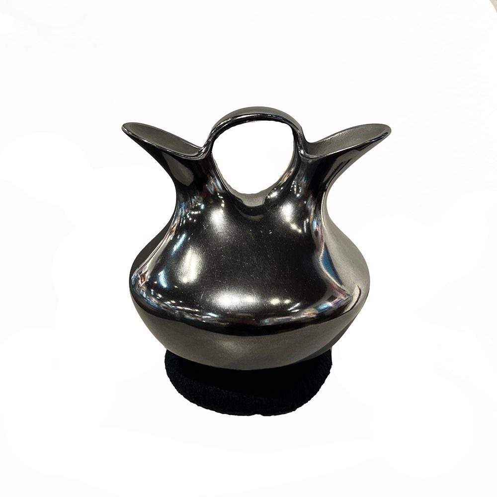 MATA ORTIZ GRAPHITE WEDDING VASE 8" x 6"