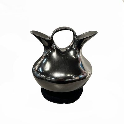 MATA ORTIZ GRAPHITE WEDDING VASE 8" x 6"