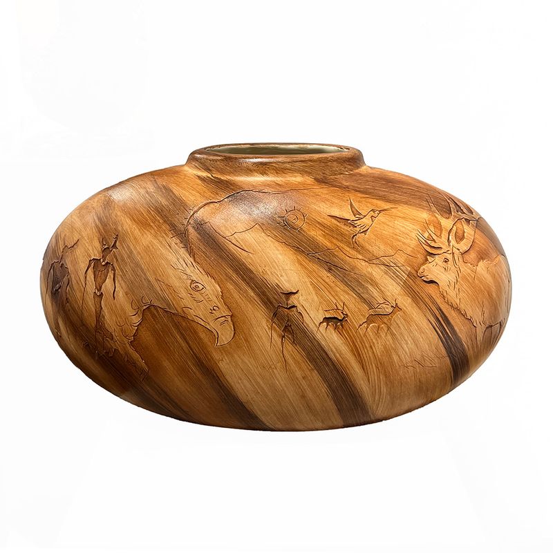 "NAVAJO GATHERINGS" Petroglyph Pottery 10x17 "NAVAJO GATHERINGS" Petroglyph Pottery 10x17