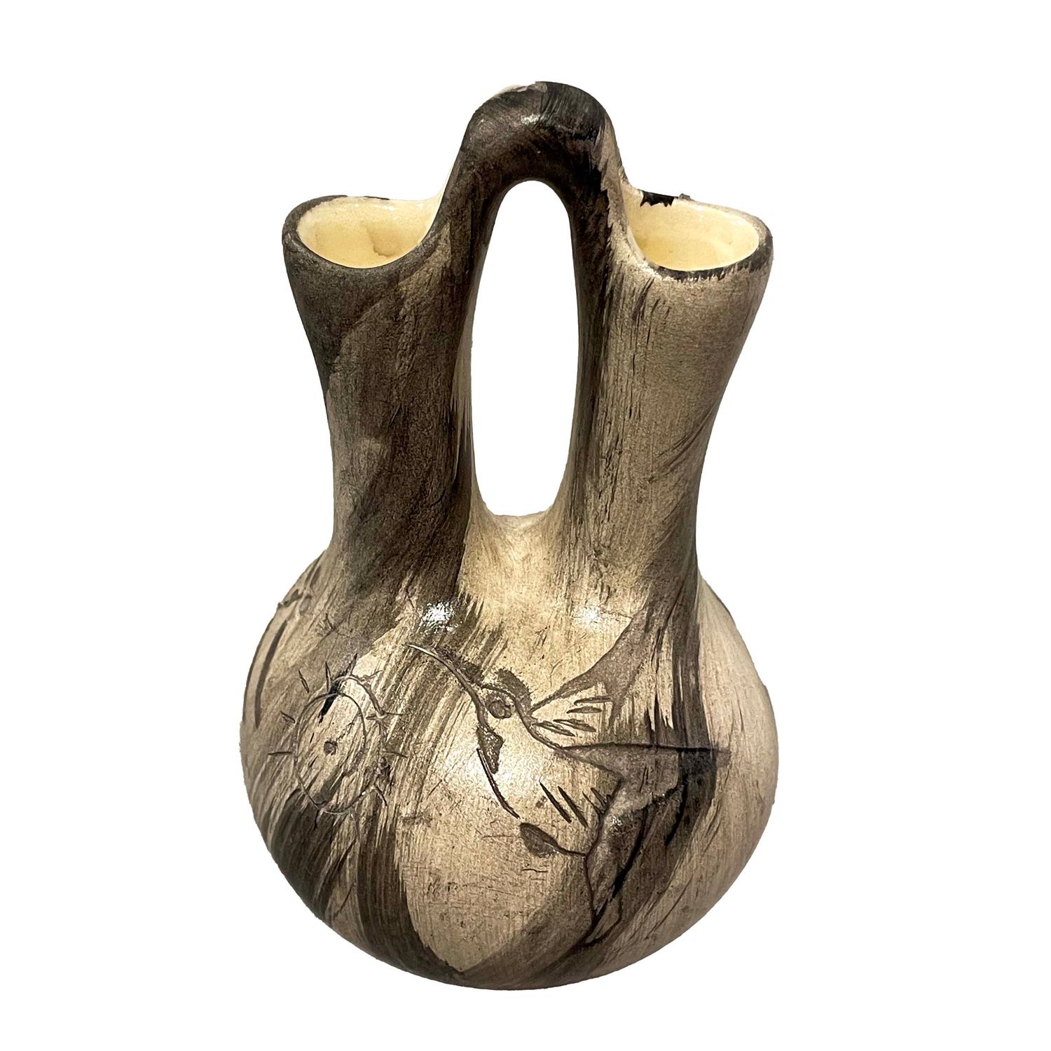 "SMALL CEREMONIAL VASE" Petroglyph Pottery 5.5x3
