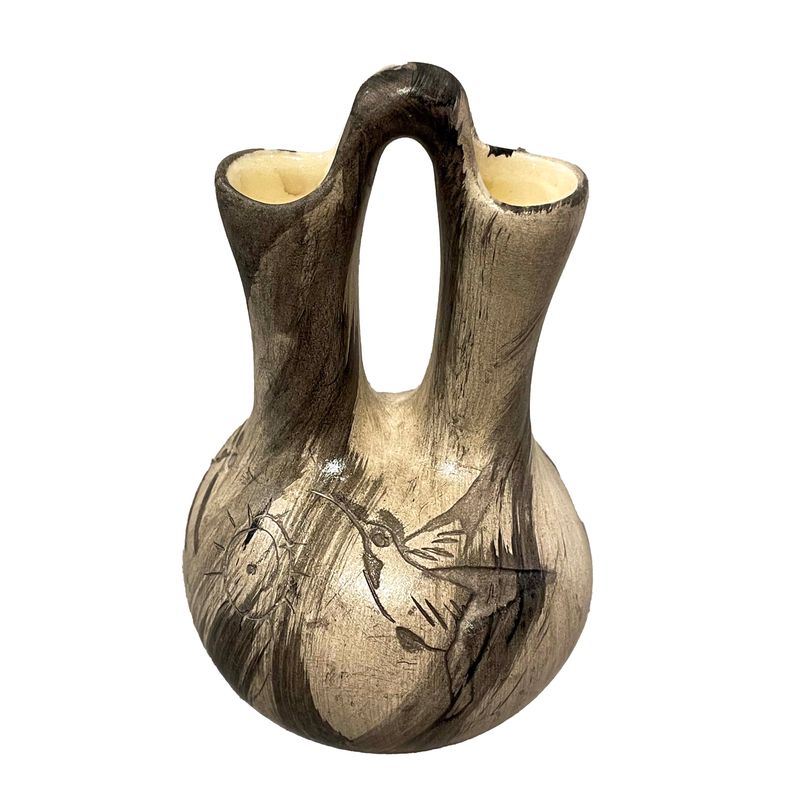 "SMALL CEREMONIAL VASE" Petroglyph Pottery 5.5x3 "SMALL CEREMONIAL VASE" Petroglyph Pottery 5.5x3