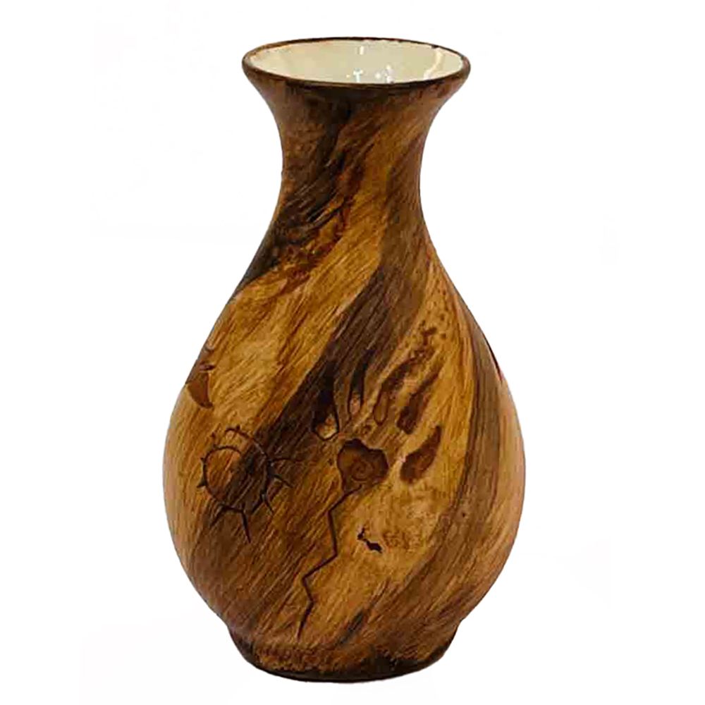 "SMALL BUD VASE" Petroglyph Pottery 5x4