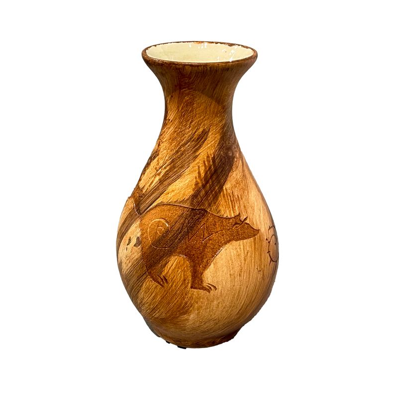 "SMALL BUD VASE" Petroglyph Pottery 5x4