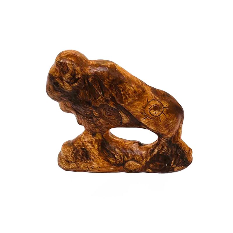 "MINI BUFFALO" Petroglyph Pottery 3.5x4