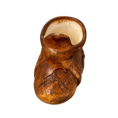 "MOCCASIN" Petroglyph Pottery 2x3.5