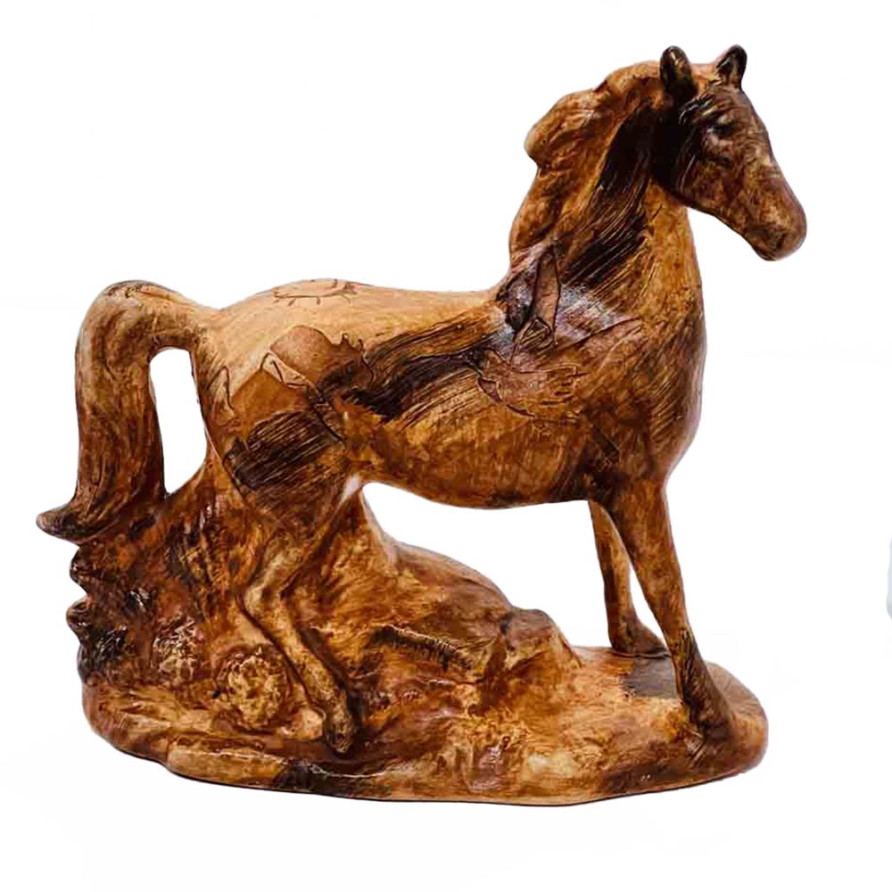 "SMALL HORSE" Petroglyph Pottery 6x6