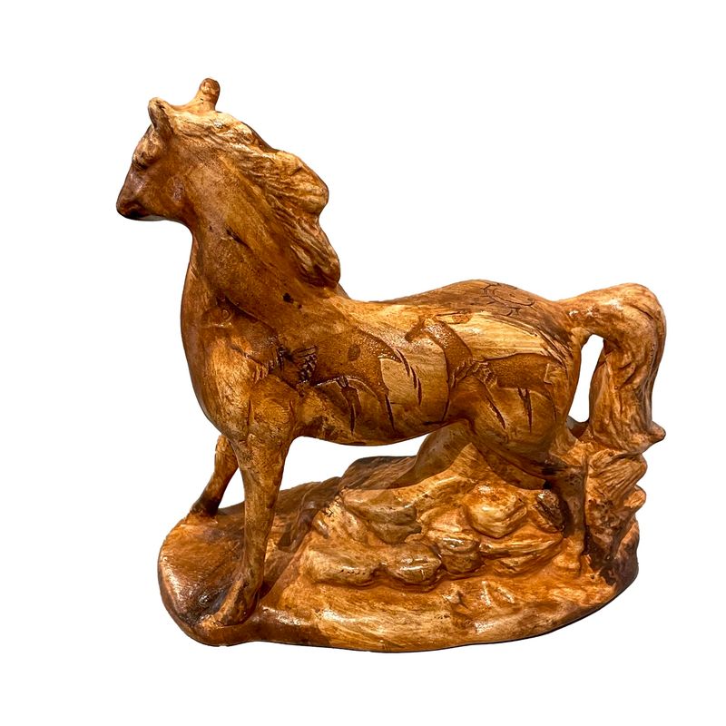"SMALL HORSE" Petroglyph Pottery 6x6