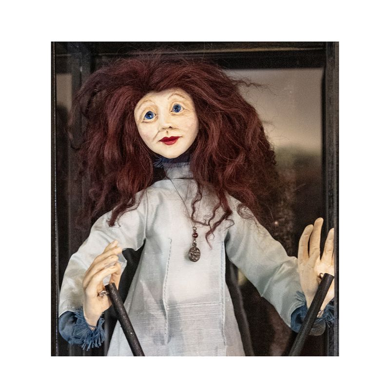 "MARGARETTE" MIXED MEDIA SCULPTURE 20.5" x 7" x 7.5"