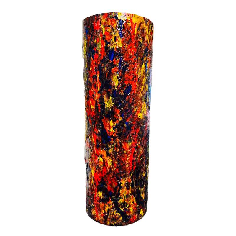 "COLOR MY WORLD" Mixed Media Vase