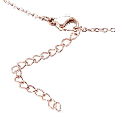 ROSE STAINLESS DOUBLE HEART NECKLACE