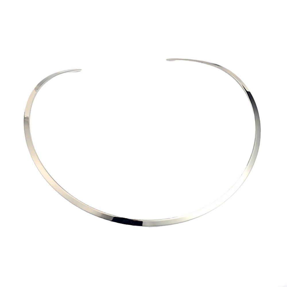 SILVER STAINLESS 4MM SMOOTH COLLAR